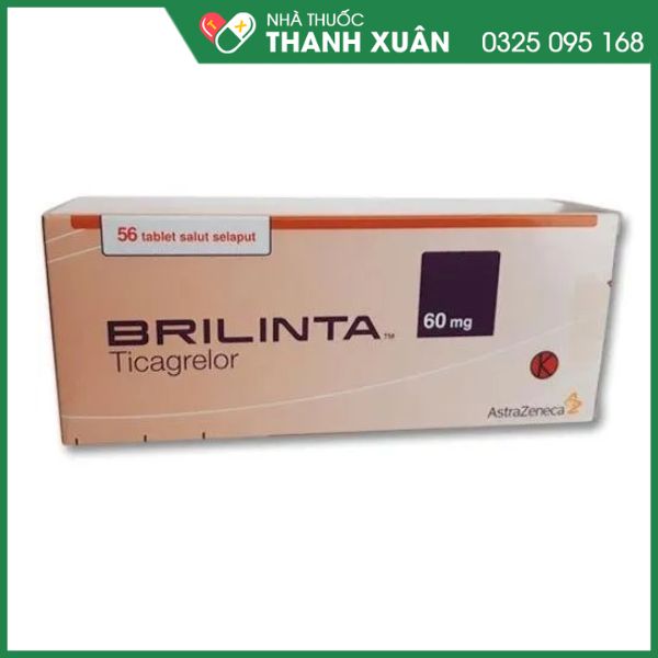 Brilinta 60mg phòng ngừa biến cố huyết khối